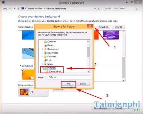 Lựa chọn hình nền màu sắc nhẹ nhàng, dễ chịu cho desktop Windows 8.1