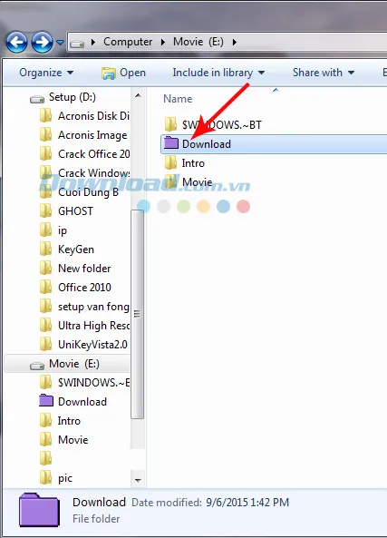 Folder đã được đổi màu với Rainbow Folders