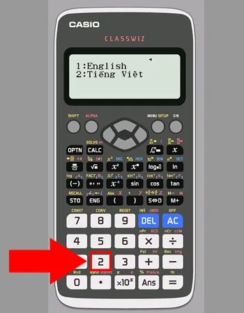 Đổi tiếng Việt cho Casio 580VN Plus