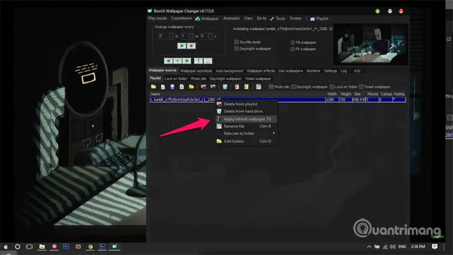 Tùy chỉnh danh sách phát video làm hình nền desktop để tối ưu hiệu năng máy tính