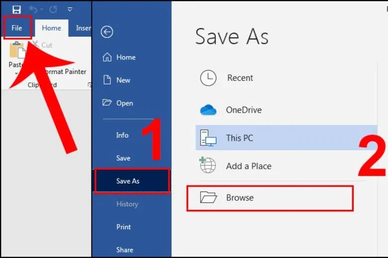 Bước 1: Mở tài liệu Word cần chuyển đổi PDF trên máy tính