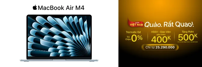 Ảnh banner quảng cáo Macbook, không liên quan trực tiếp đến nội dung hướng dẫn