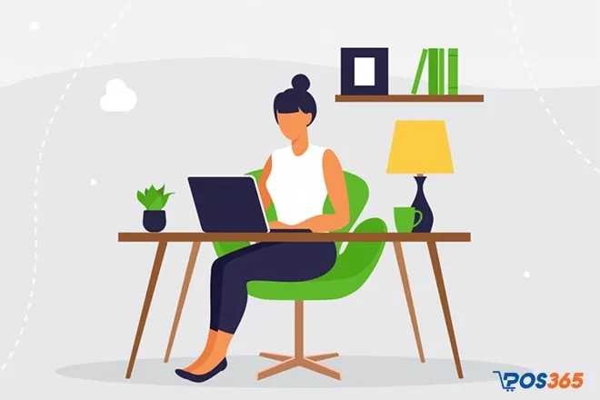 Cộng tác viên (Freelancer) làm việc tự do trên máy tính cá nhân