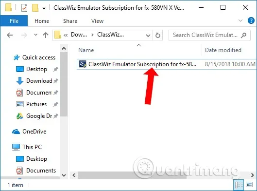 Bước đầu tiên cài đặt phần mềm giả lập Casio fx-580VNX để thực hành cách bấm cotg trên máy tính casio