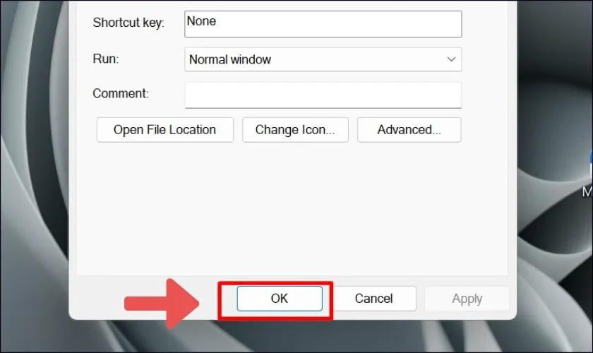 Click Ok để xác nhận thời gian hẹn giờ tắt máy