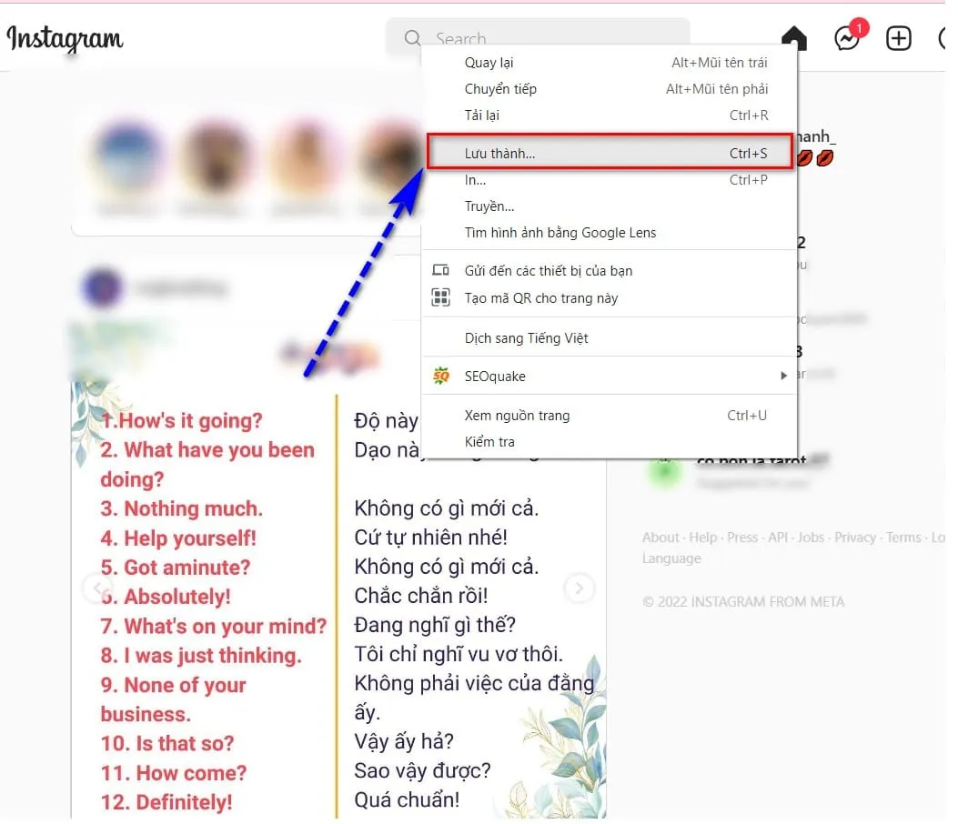 Sử dụng tính năng Save As của trình duyệt khi thực hiện cách download về máy tính