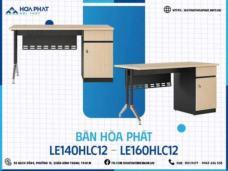 Bàn văn phòng Leader chân thép C12 LE160HLC12