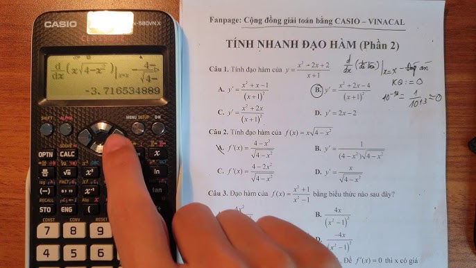 Cách Bấm Máy Tính Tính Đạo Hàm, Tích Phân, Lim Và Nguyên Hàm Chính Xác Nhất