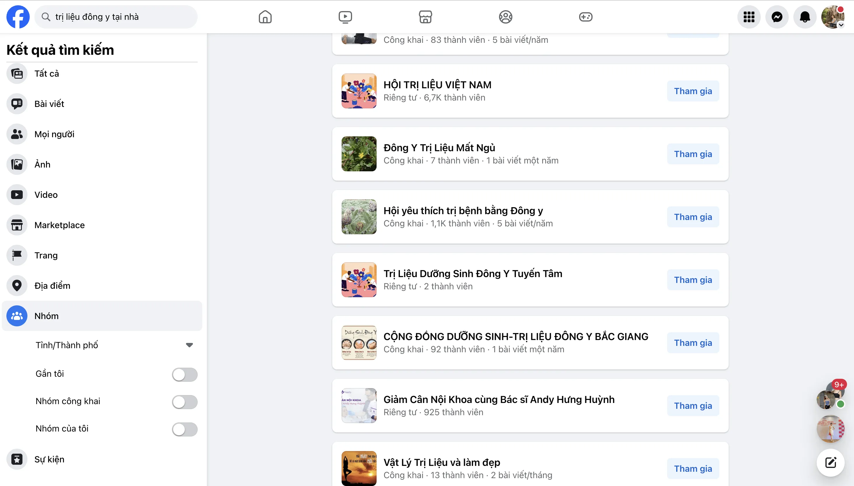 Ví dụ về hội nhóm Facebook, minh họa cho cộng đồng tìm kiếm giải pháp kiểm soát truy cập web