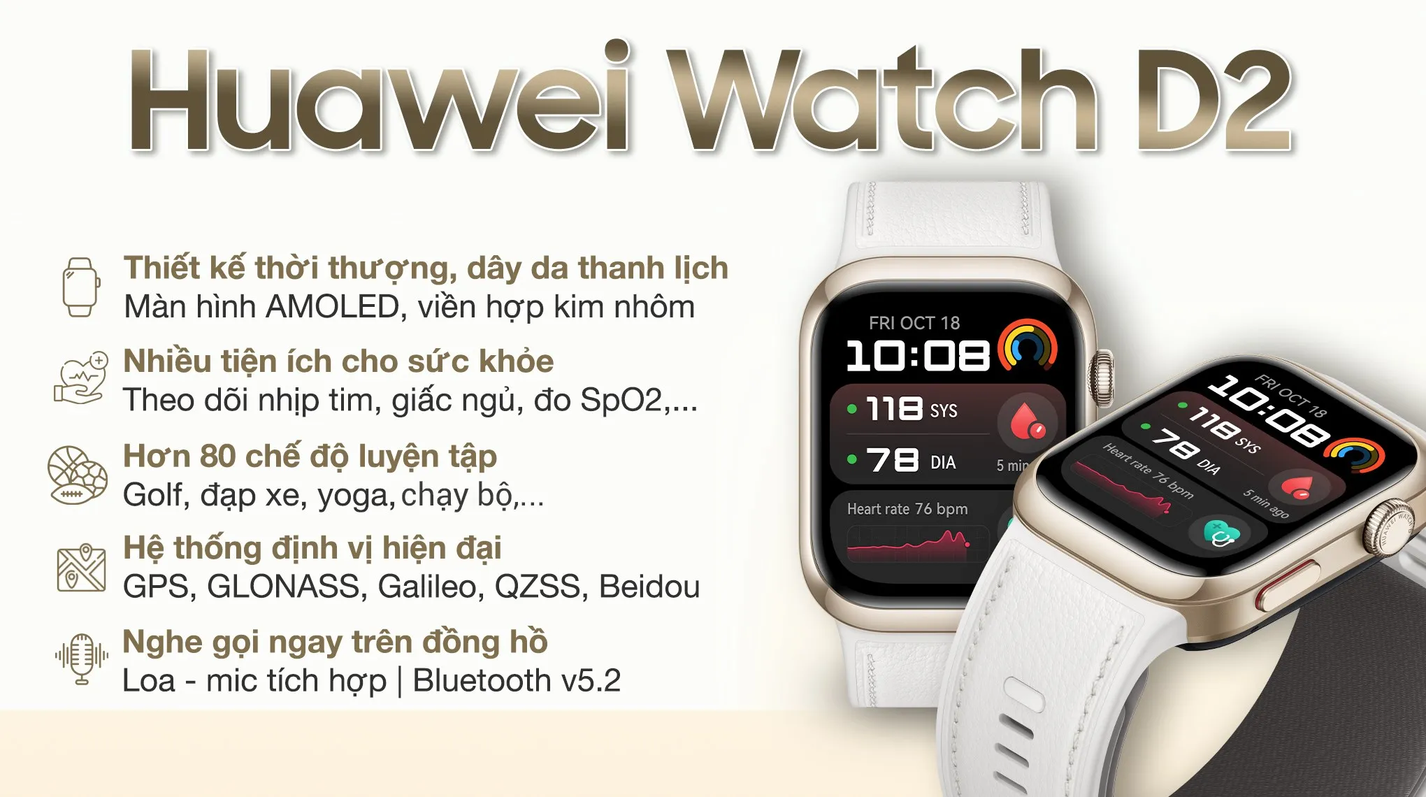 Đồng hồ hỗ trợ theo dõi sức khỏe toàn diện