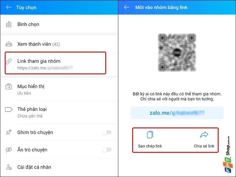 Link tham gia nhóm và Mã QR nhóm: Chi tiết cách lấy link Zalo nhóm