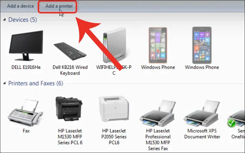 Cài đặt máy in trên Windows 10/11
