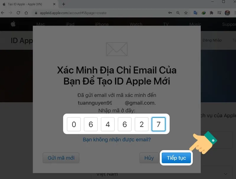 Xác minh email của bạn