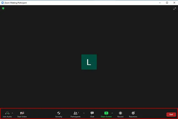 Thanh công cụ với các tính năng chính khi dùng Zoom Meeting trên máy tính