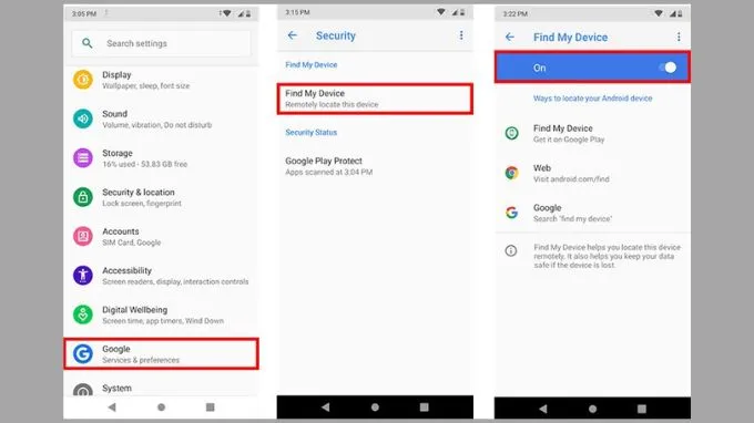 Hình ảnh quá trình khôi phục cài đặt gốc đang diễn ra trên thiết bị