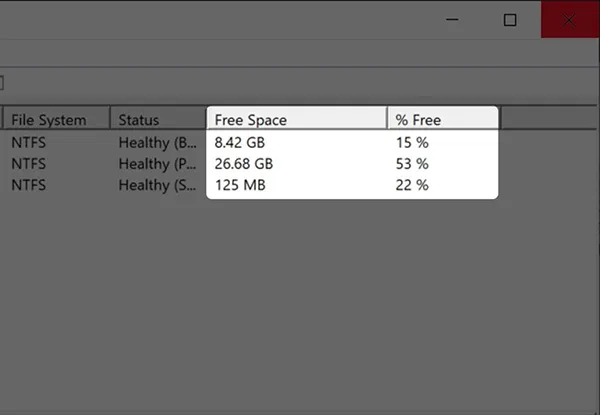 Giao diện cửa sổ Disk Management hiển thị danh sách các ổ đĩa vật lý (Disk 0, Disk 1) và các phân vùng, giúp người dùng thực hiện cách kiểm tra hệ thống máy tính chuyên sâu