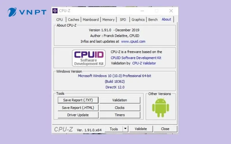 Cách kiểm tra thông số laptop dễ dàng với phần mềm CPU-Z