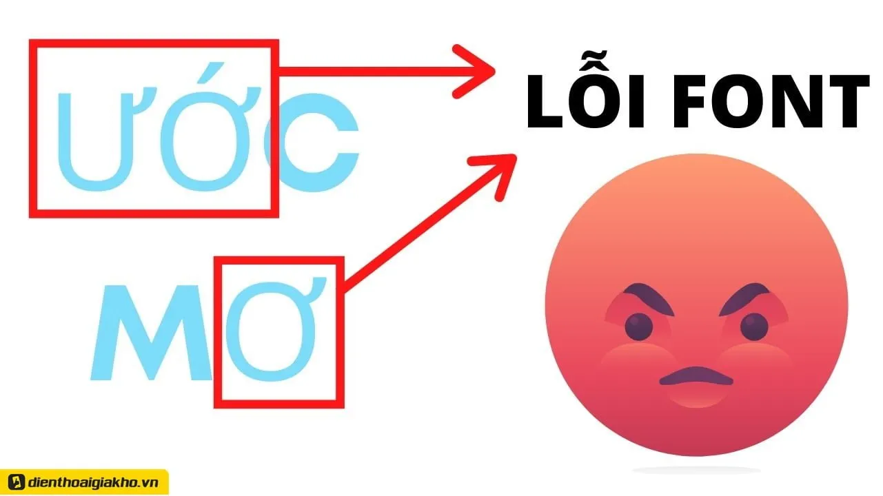 Biểu tượng font chữ lỗi thường gặp trên máy tính