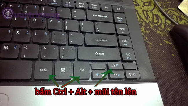 Hướng Dẫn Sử Dụng Tổ Hợp Phím Tắt Để Sửa Lỗi Màn Hình Bị Quay Ngược 180 Độ Và 90 Độ