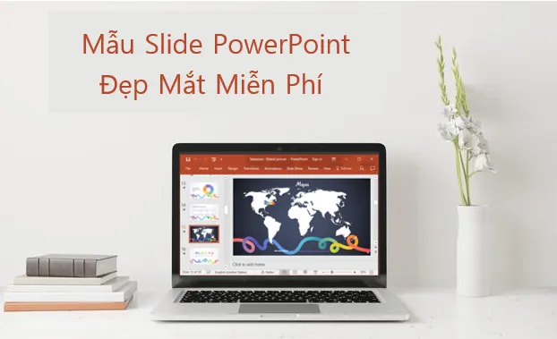 Mô tả hình ảnh về một slide Powerpoint đẹp mắt, miễn phí, và chuyên nghiệp, thể hiện sự đa dạng của các mẫu có sẵn trên mạng.