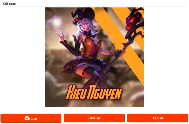 Mẫu thiết kế Avatar Liên Quân Mobile với tên người dùng được tích hợp khéo léo vào viền ảnh