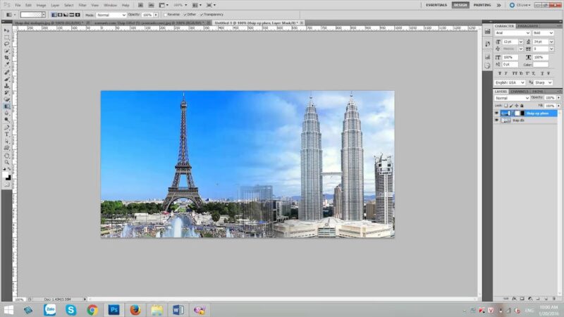 CÁCH GHÉP 2 ẢNH TRÊN MÁY TÍNH BẰNG PHOTOSHOP, PAINT VÀ CÁC PHẦN MỀM MIỄN PHÍ
