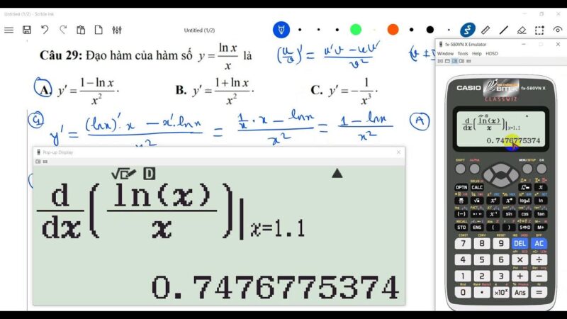 Cách Bấm Ln Trên Máy Tính Fx 580vn: Hướng Dẫn Chi Tiết Và Ứng Dụng Logarit Tự Nhiên
