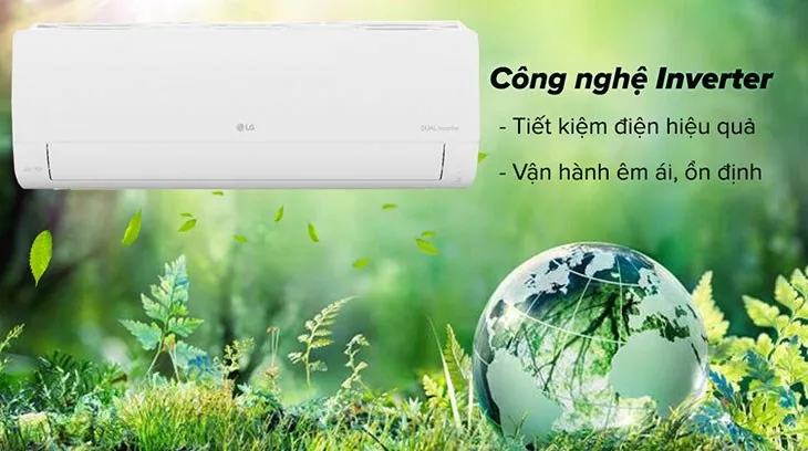 Máy lạnh LG Inverter 1.5 HP, công nghệ biến tần là yếu tố then chốt giúp tối ưu cách tính điện máy lạnh