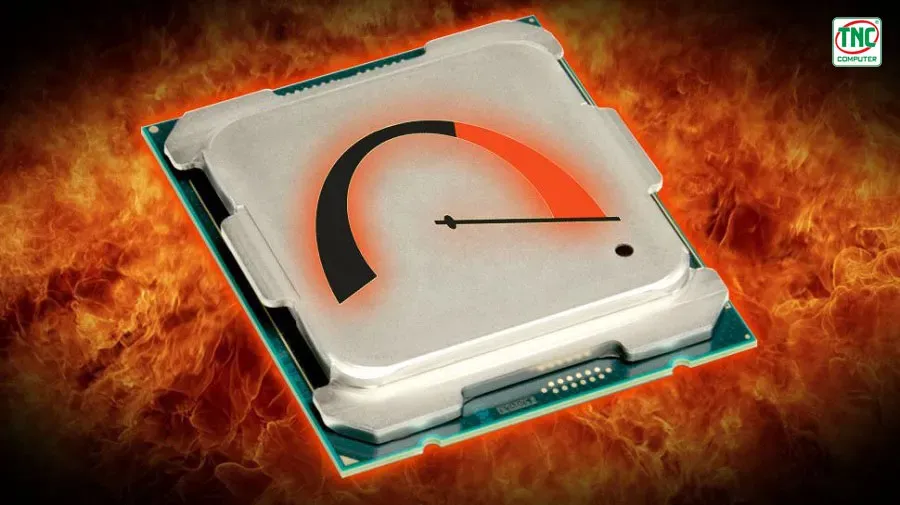 Hình ảnh máy tính PC hoạt động quá tải do nhiệt độ cao