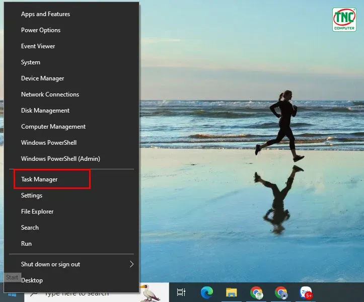 Mở Task Manager để kiểm soát các tiến trình đang chạy trên máy tính