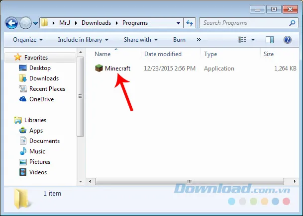 Màn hình khởi động game Minecraft trên giả lập BlueStacks đã cài đặt thành công