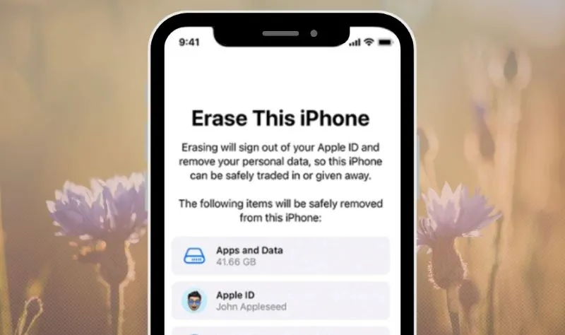 Danh sách thiết bị trong Find My iPhone để chọn iPad bị khóa