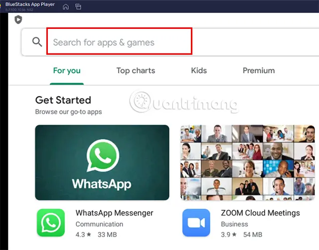 Tìm Kiếm Ứng Dụng Ví Điện Tử MoMo Trong Cửa Hàng Google Play Trên Phần Mềm Giả Lập.