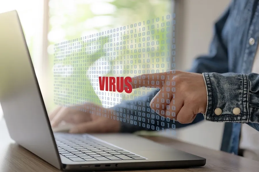 Sơ đồ phân loại các loại malware phổ biến: Virus, Worm, Trojan và Ransomware