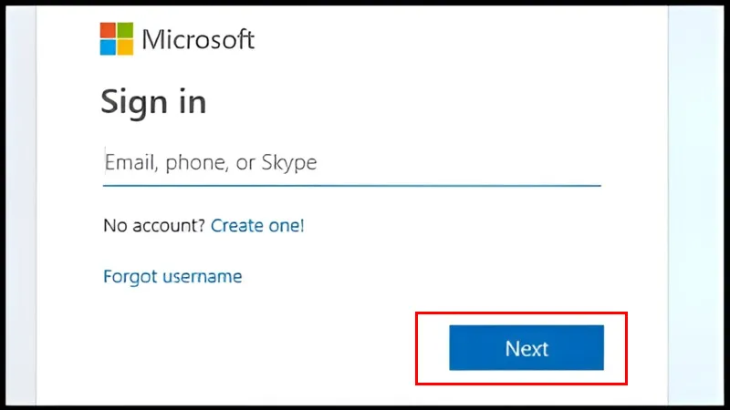 Cửa sổ nhập thông tin đăng nhập email và mật khẩu trong ứng dụng Mail của Windows.
