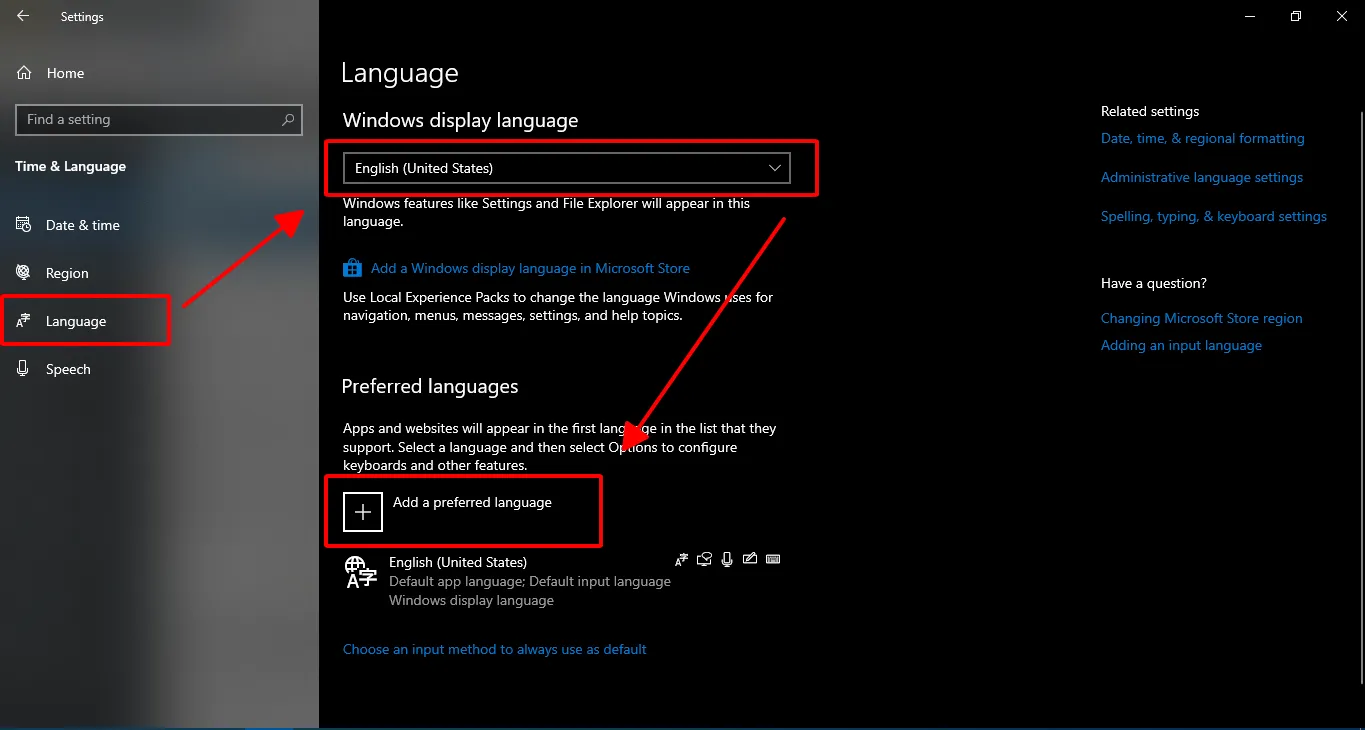 Thêm gói ngôn ngữ Tiếng Việt và thiết lập làm mặc định