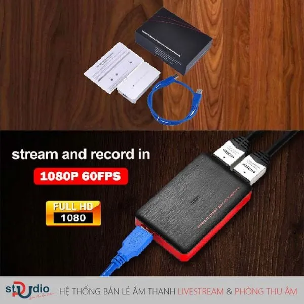 Thiết bị Game Capture Card quan trọng cho cách live stream game từ điện thoại lên máy tính