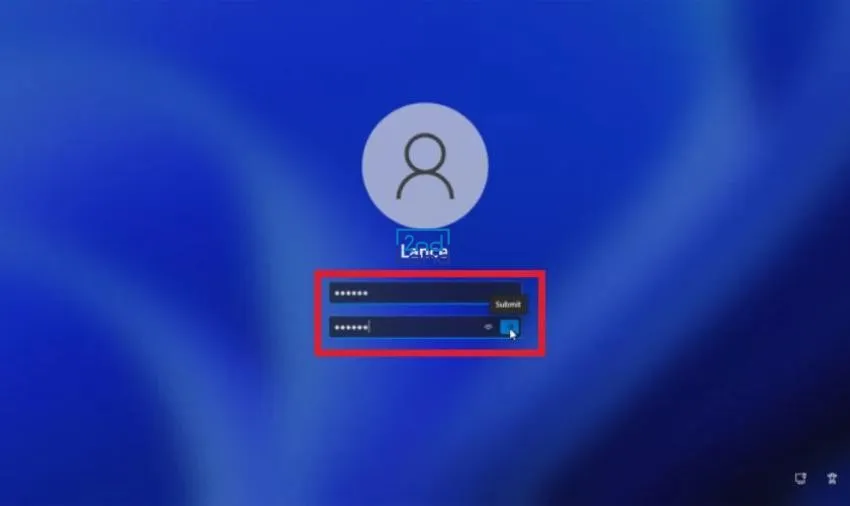 Đặt lại mật khẩu mới cho Local Account