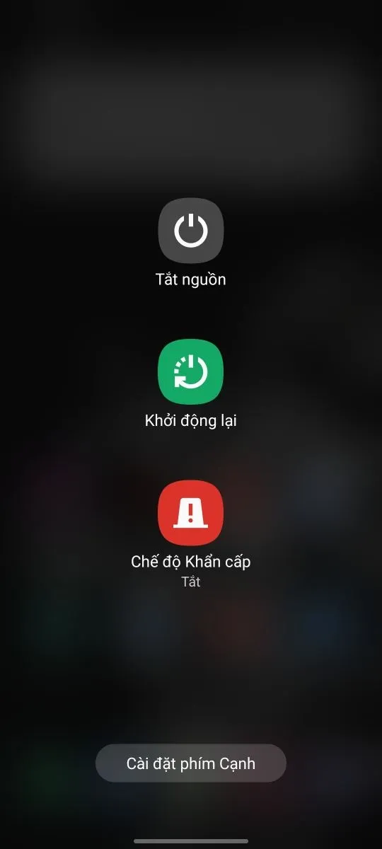 cách reboot máy tính bằng cách sử dụng các tùy chọn nguồn (power options).