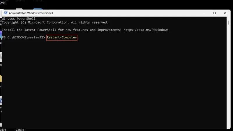 Chọn Windows PowerShell (Admin) trong menu Windows + X