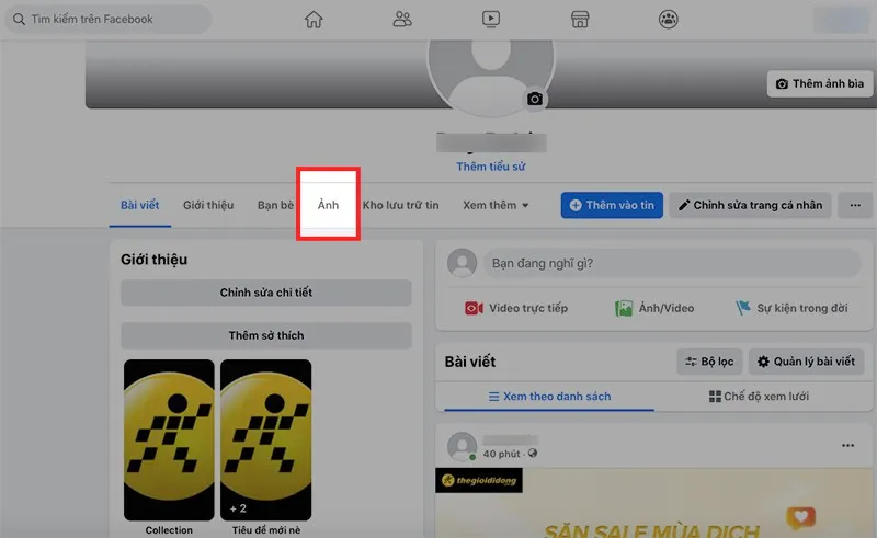 Chọn Ảnh của bạn để xem các hình đã tải lên