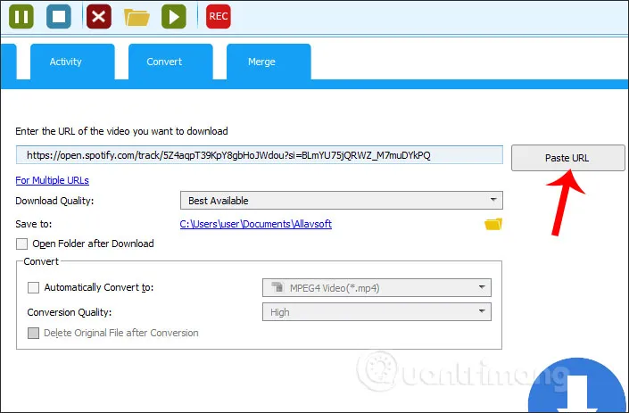 Cài đặt chất lượng tải xuống và thư mục lưu trữ trong phần mềm Allavsoft