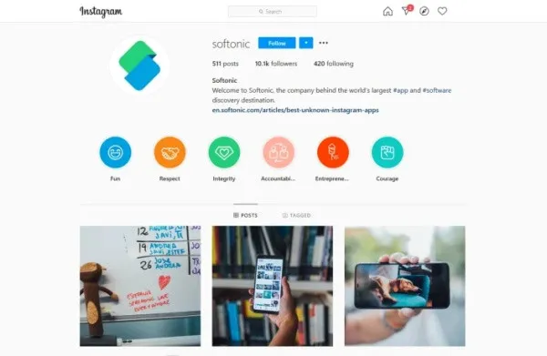 Story Instagram máy tính