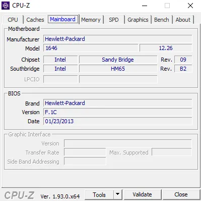 Thông tin chi tiết về Mainboard và Chipset được kiểm tra bằng phần mềm CPU-Z