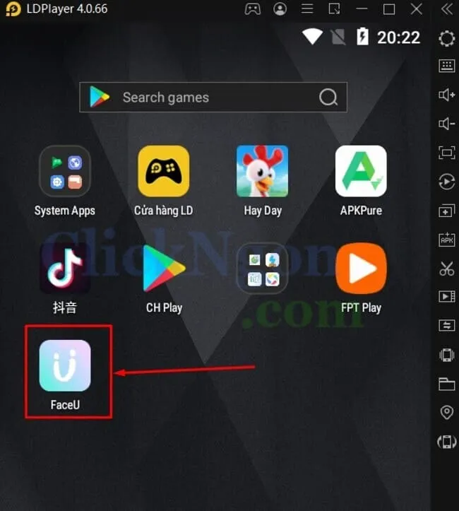 Giao diện phần mềm giả lập Android giúp bạn áp dụng các bộ lọc ảnh di động sau khi học allintitle:cách chụp ảnh đẹp trên máy tính