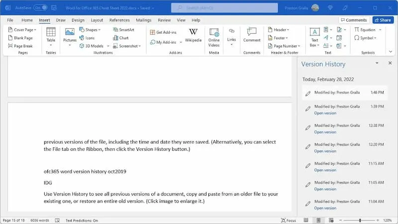 Giao diện Microsoft Word Online miễn phí trên trình duyệt web