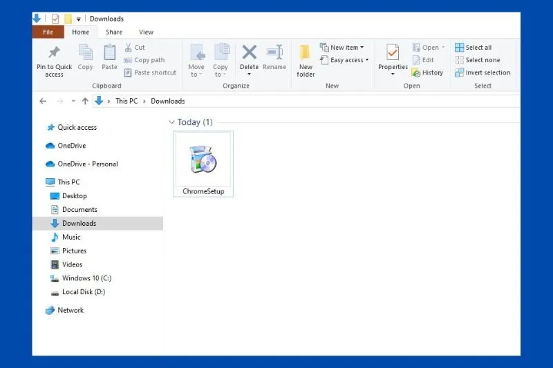 Tải Chrome về máy tính: Kích hoạt ứng dụng .exe