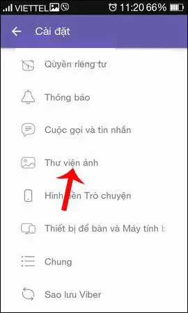 Cách tắt tính năng đồng bộ ảnh Viber trên điện thoại và máy tính (2)
