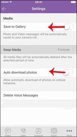 Cách tắt tính năng đồng bộ ảnh Viber trên điện thoại và máy tính (4)