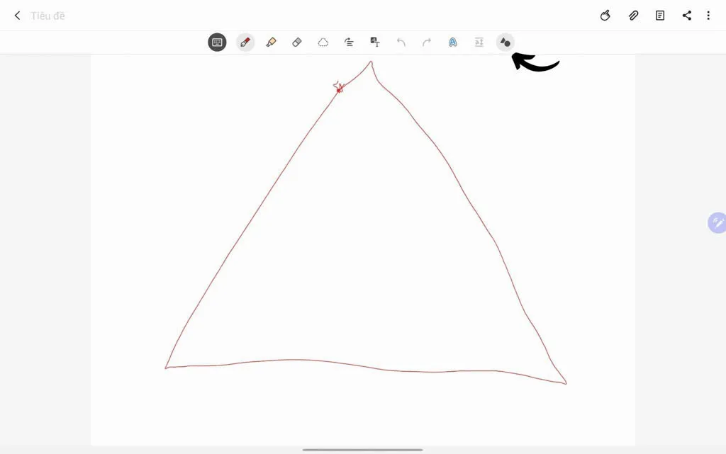 Hướng dẫn người dùng sử dụng máy tính bảng Samsung Tab vẽ hình học bằng S Pen và tự động nắn thẳng